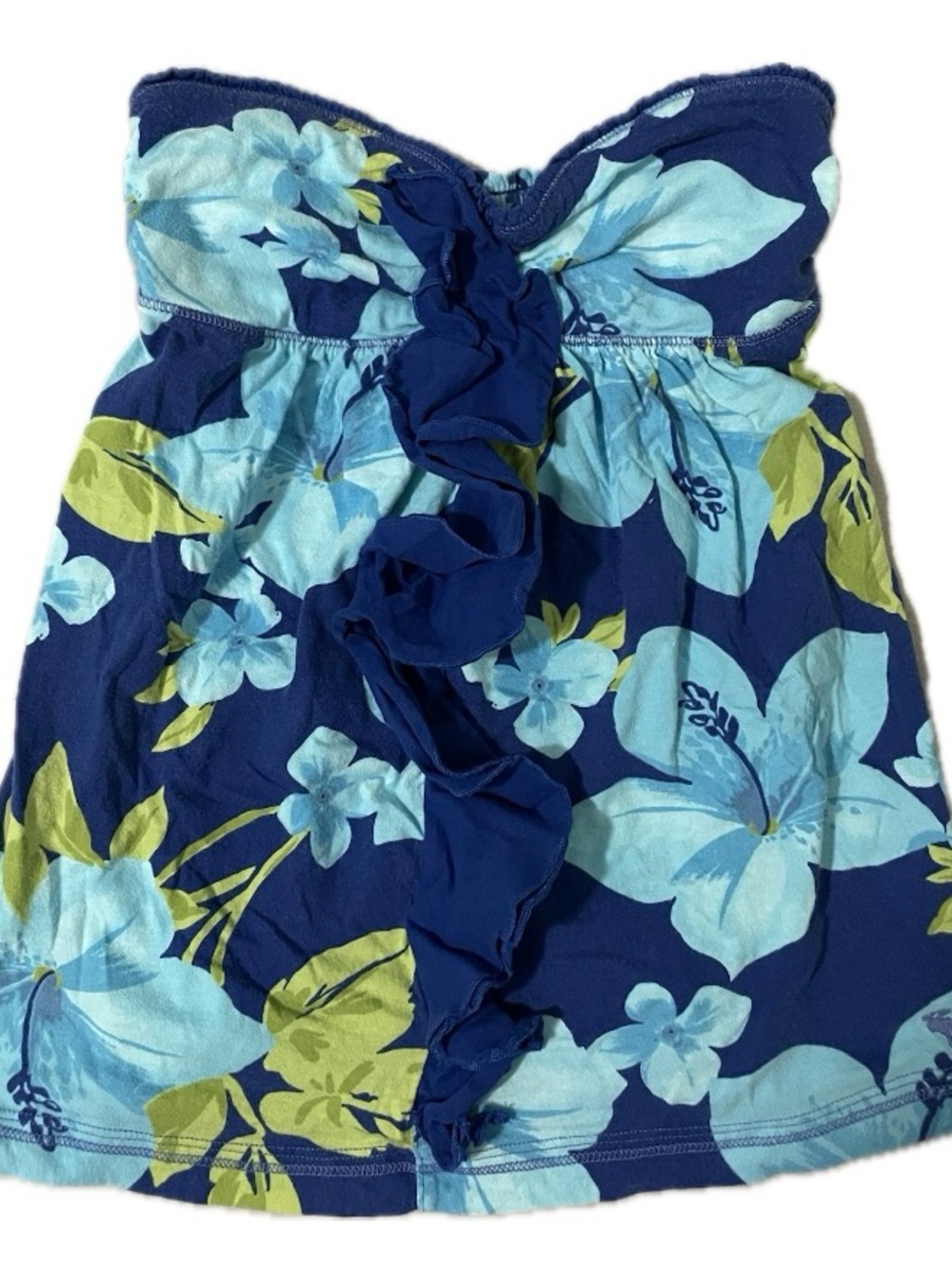 ✰ Abercrombie & Fitch Blue Hibiscus Tube Top ✰